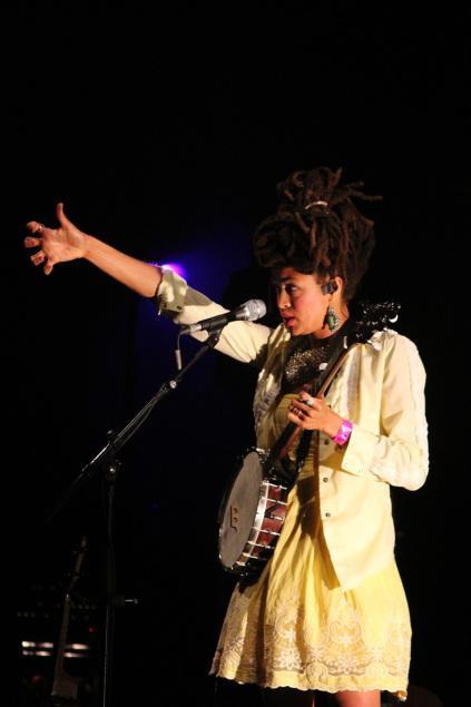 Valérie June le 8 juillet 2014, Paris. (photo : Coralie Houillon)