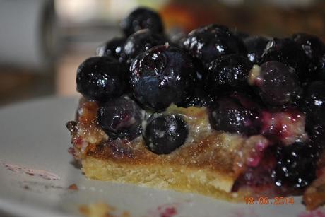 Tarte aux myrtilles et aux speculoos