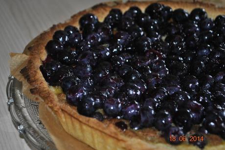 Tarte aux myrtilles et aux speculoos