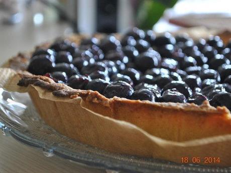 Tarte aux myrtilles et aux speculoos