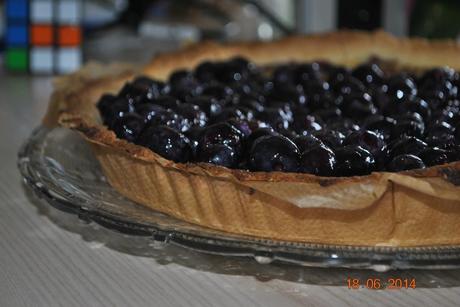 Tarte aux myrtilles et aux speculoos
