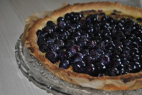 Tarte aux myrtilles et aux speculoos