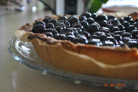 Tarte aux myrtilles et aux speculoos