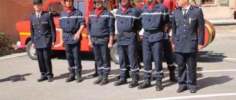 Passation de commandement chez les pompiers de Niedermorschwihr