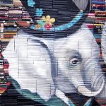 ART : Mike Stilkey – book painting !