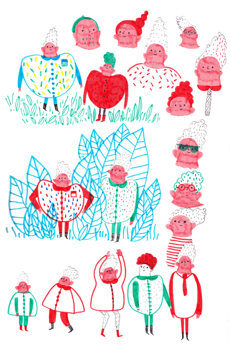 Un autoportrait s'est glissé dans ces recherches de Roger...