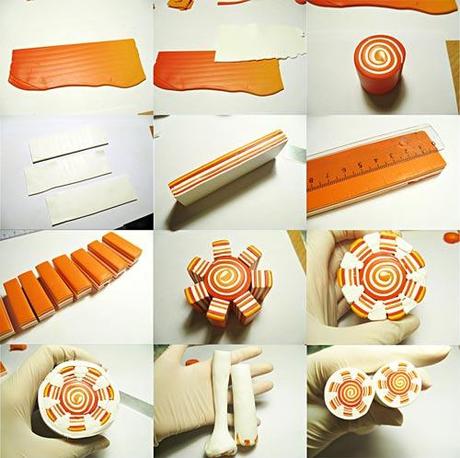 diy cane soleil fimo