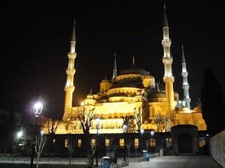 Mosquée bleue à Istanbul by night