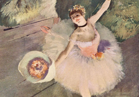 bvckies:

Dancer with a Bouquet of Flowers, Edgar Degas...