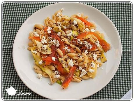 Pâtes courgette et truite