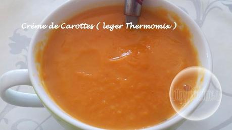 Creme de carottes leger thermomix
