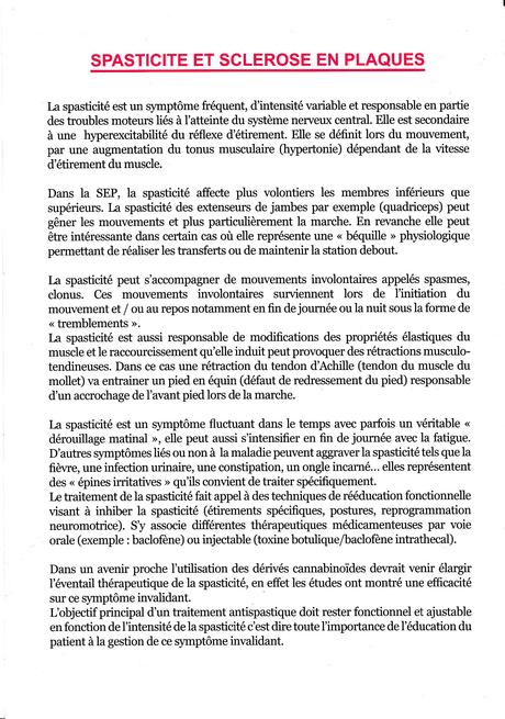 ARSEP - Spasticité et SEP
