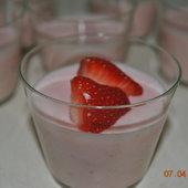 Mousse de fraises¶ - Sucette Violette