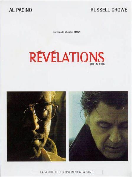Révélations : Affiche Al Pacino, Michael Mann, Russell Crowe