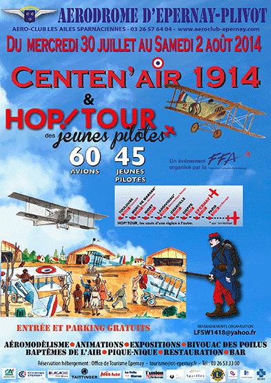 CENTEN'AIR 1914 et HOP/TOUR à Epenay