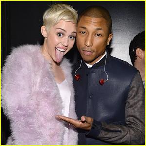 Pharrell Williams en duo avec Miley Cyrus.