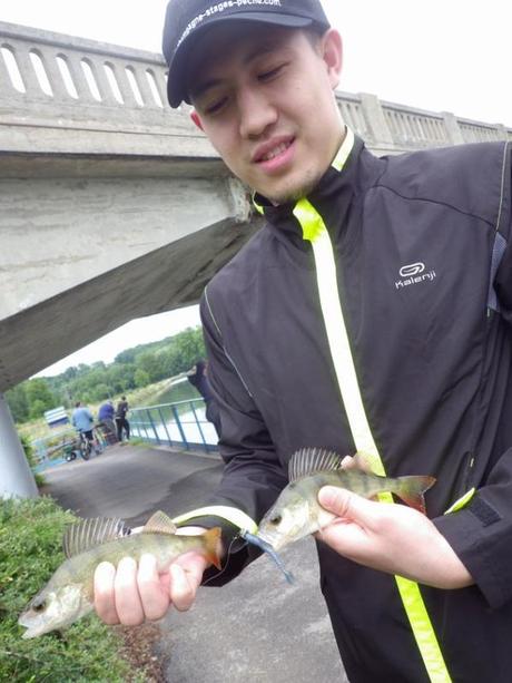 Pour Sabine et Rihai initiation de la pêche au Toc et de la pêche à l'ultra léger.