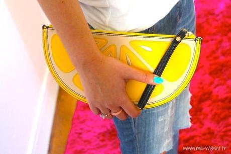 pochette citron new look