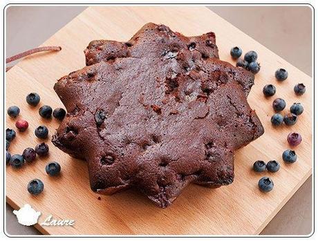 Brownie aux myrtilles