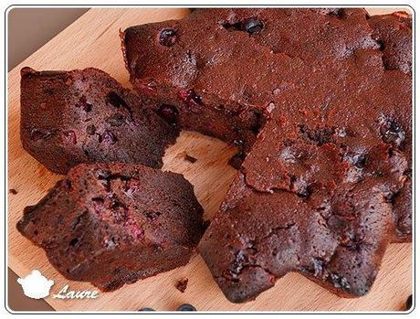 Brownie aux myrtilles