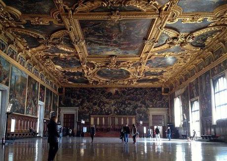 Interno della Sala del Maggior Consiglio - Palazzo Ducale, Venezia