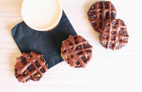 cookies laura todd vanille chocolat Cookies façon sandwichs glacés double chocolat, noisettes et vanille