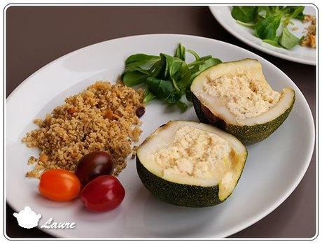 Courgette farcie au crabe