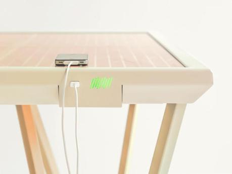 Cette table va recharger votre iPhone ou iPad