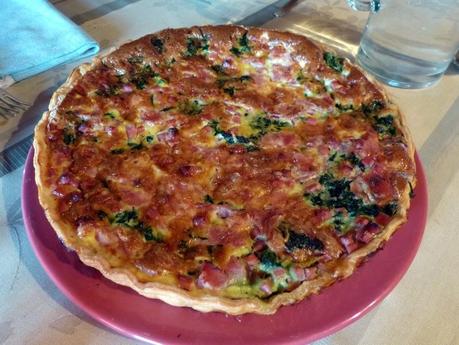 Quiche jambon-épinards