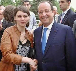 Nino Maisuradze en compagnie du Président, François Hollande lors de sa visite récente à Tbilisi en Géorgie © Chess & Strategy