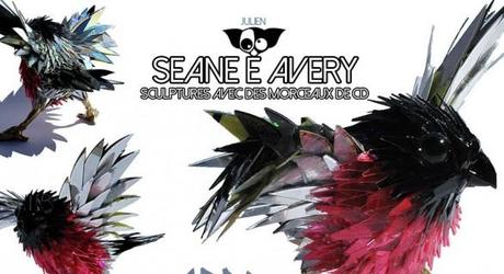 Seane E Avery : Des sculptures à base de CD !