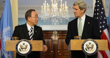 Ban Ki-moon et John Kerry