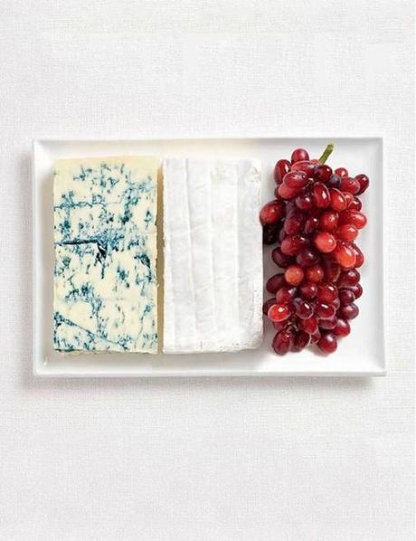 Plateau de fromage design qui représente le drapeau français
