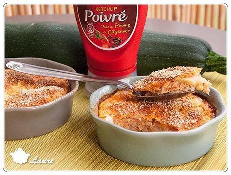 Gratin courgette et Ketchup