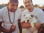 Usher rend visite Nicki Minaj tournage nouveau clip