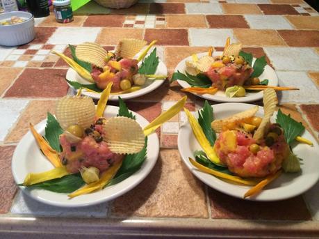 Tartare de thon et mangue exotico-boréal