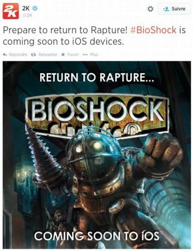 Bioshock iOS iPad iPhone 384x500 Bioshock débarquera sur iOS
