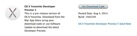OS X Yosemite beta 5