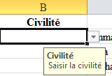 Créer une liste déroulante sous Excel