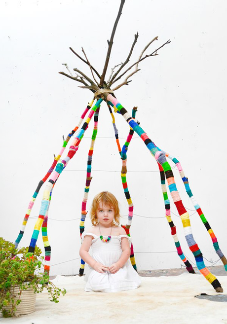 Un tipi coloré, facile à créer