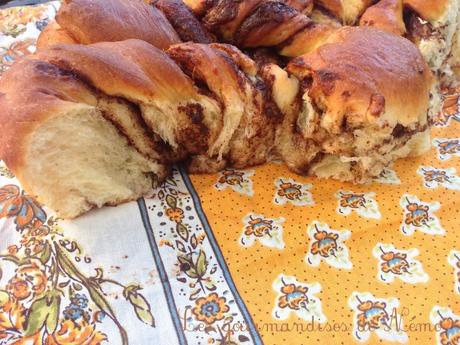 Brioche étoile au nutella