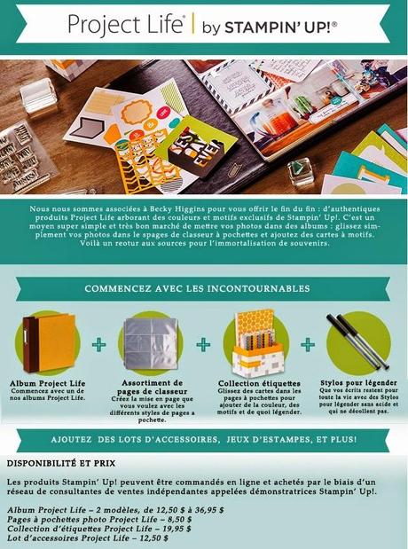 Ton Lot Stampin' Up #ProjectLife pour réunir tes souvenis d'été! #QUÉBECSEULEMENT