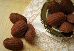 madeleines chocolat framboise