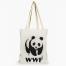  Sac en coton bio WWF 
 Portez fièrement le logo de l'association de protection de la nature WWF à bout de bras, avec ce sac en coton biologique ! 
  Prix indicatif : 8,90 euros  sur le site  boutique.wwf.fr  