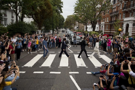 Un Flashmob Beatles remarqué