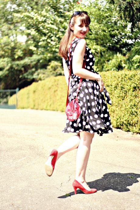 look robe à pois 