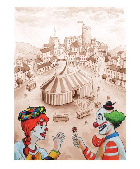 dessin conte cirque