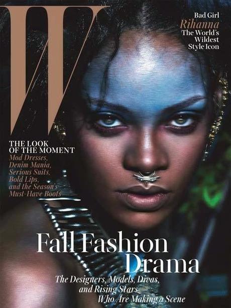 Rihanna sexy et sauvage pour W MagazineMagazine- septembre 2014.
