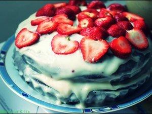 Layer cake à la fraise fraise **
