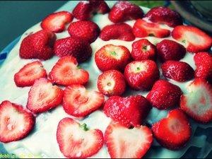 Layer cake à la fraise fraise **